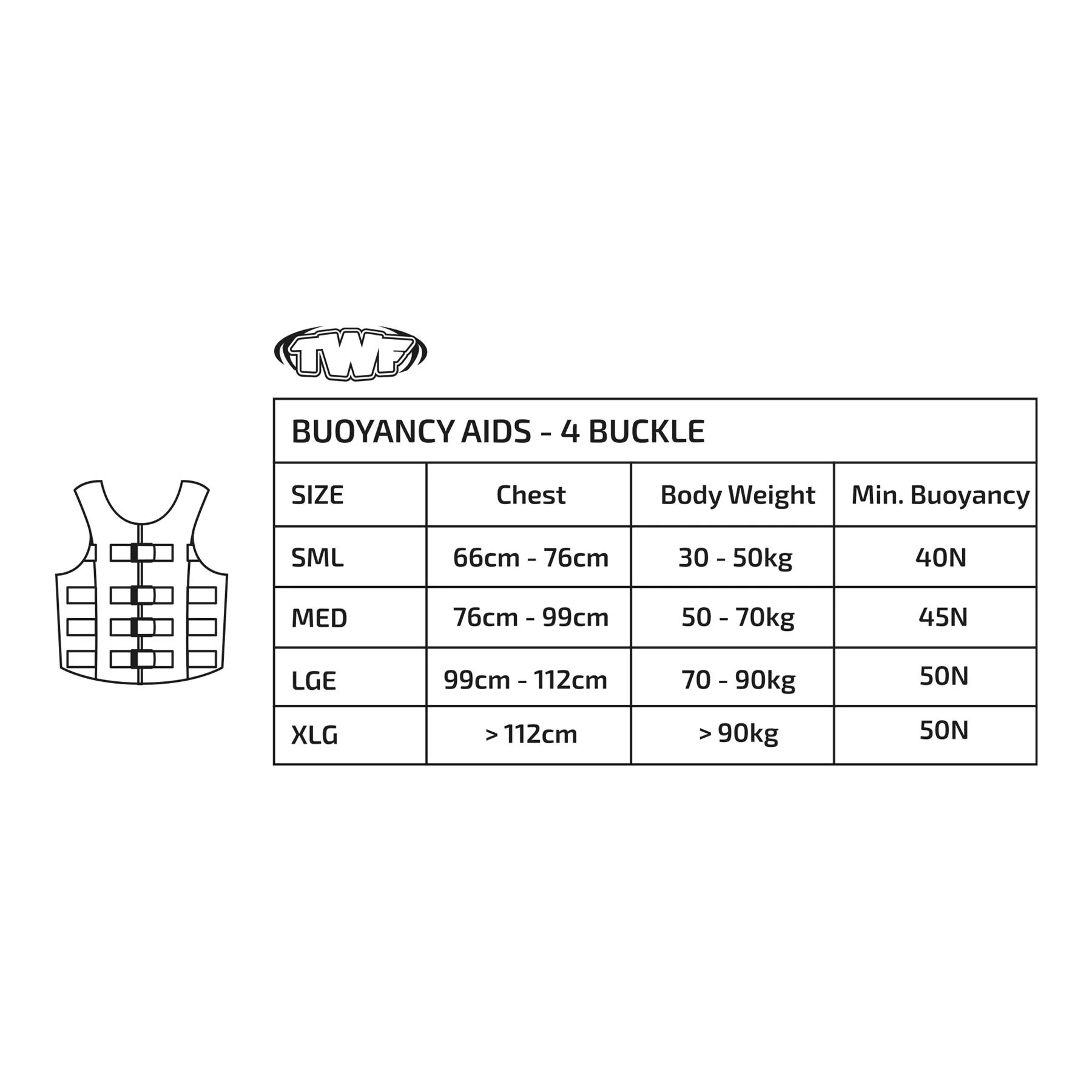 Buoyancy Aid | Water Sport Floatation Vest | TWF - Image 3