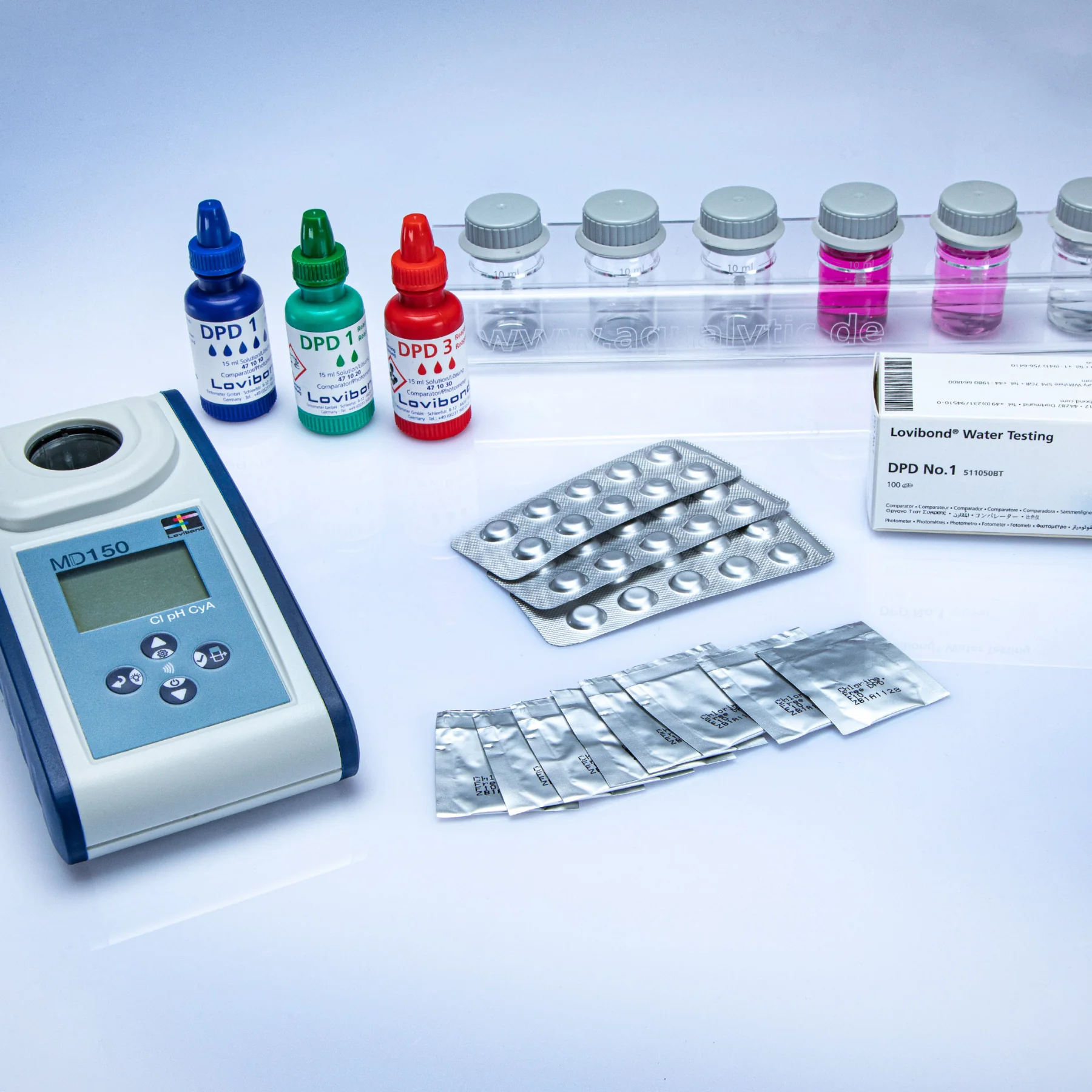 Lovibond® | MD150 Photometer | 3-in-1 Water Testing Kit for Pool Control | Wireless - Image 7