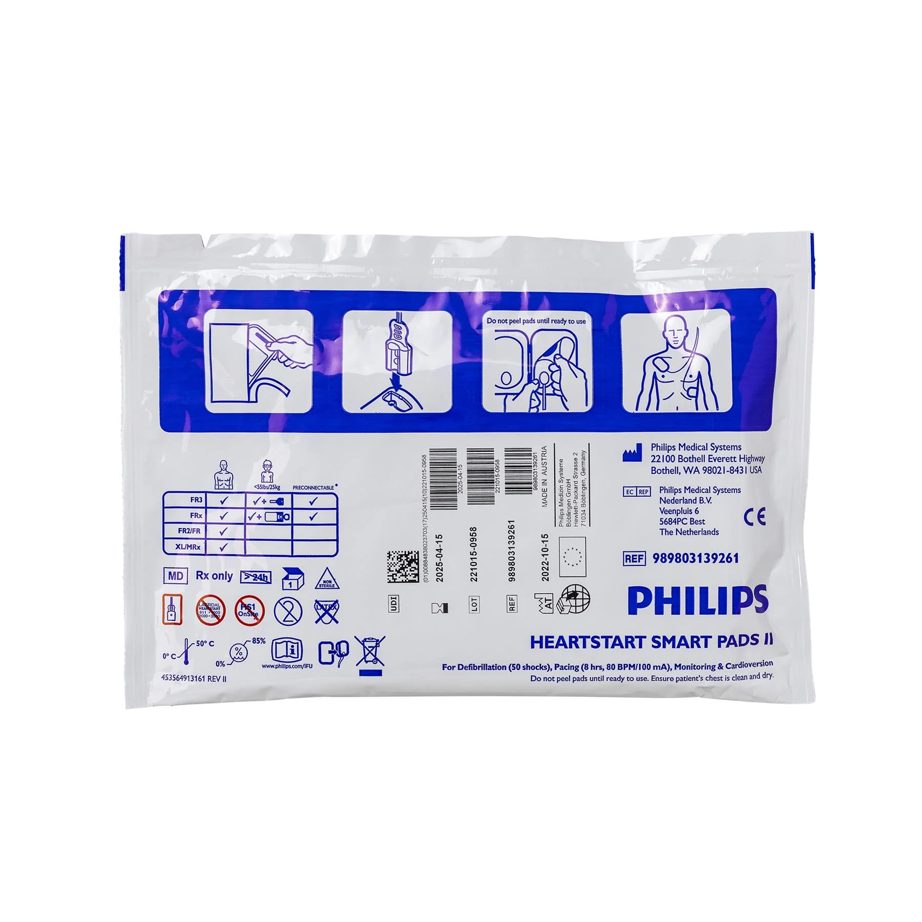 Philips | AED Pads for Heartstart FRx Defibrillator| SMART Pads II - Image 3