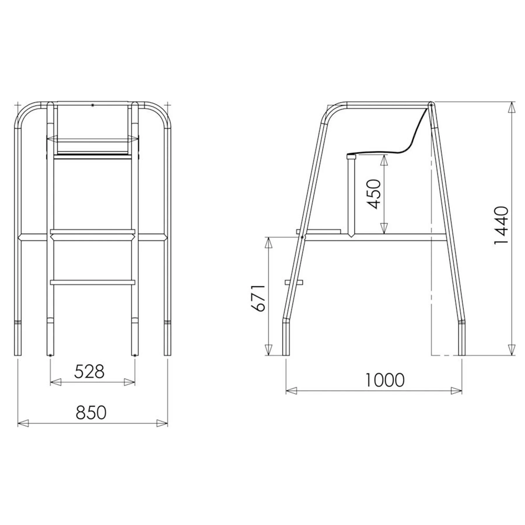 Pool Lifeguard Chair | Reduced Height - Image 3
