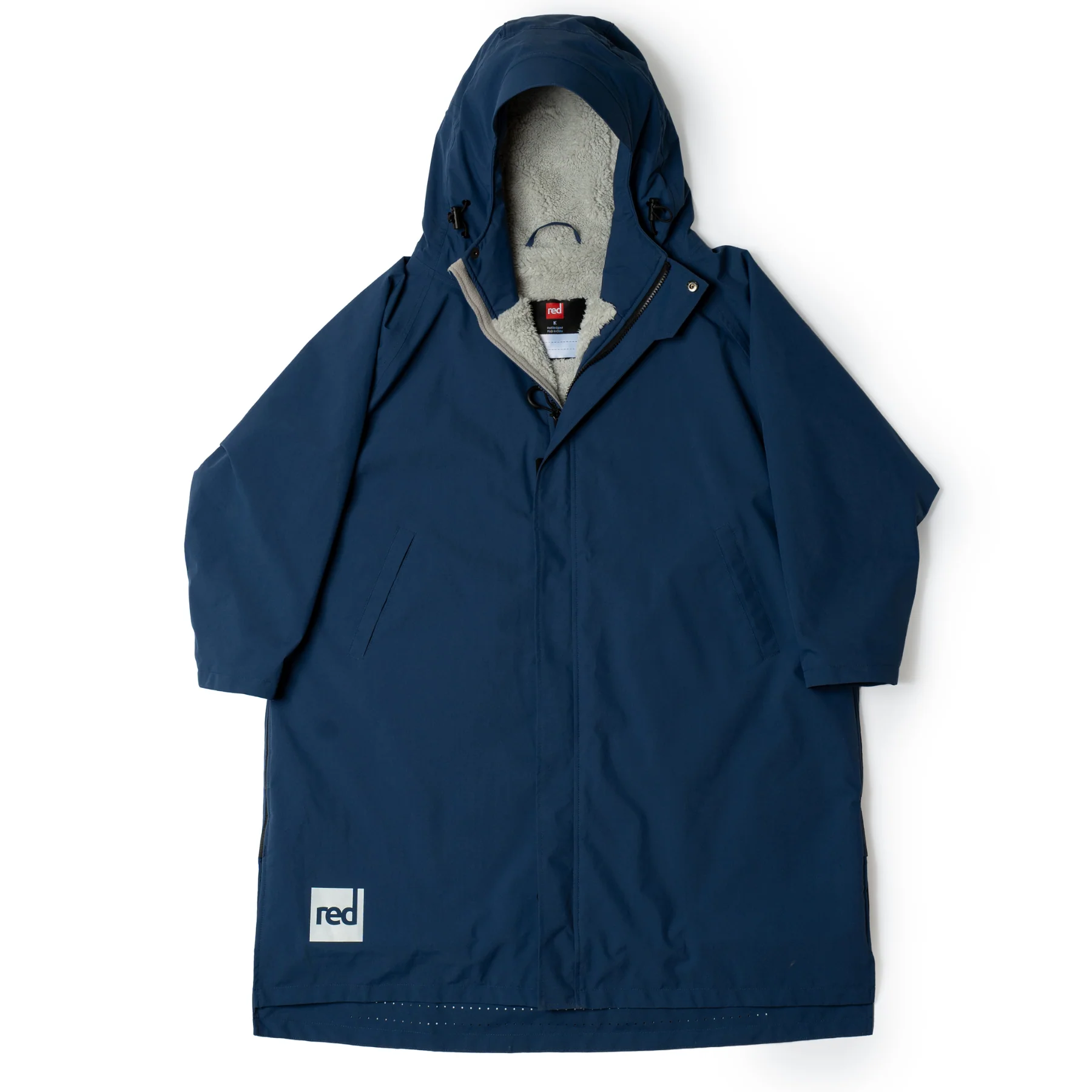Red | Kids Long Sleeve Waterproof Changing Robe | EVO Pro | Blue - Image 3