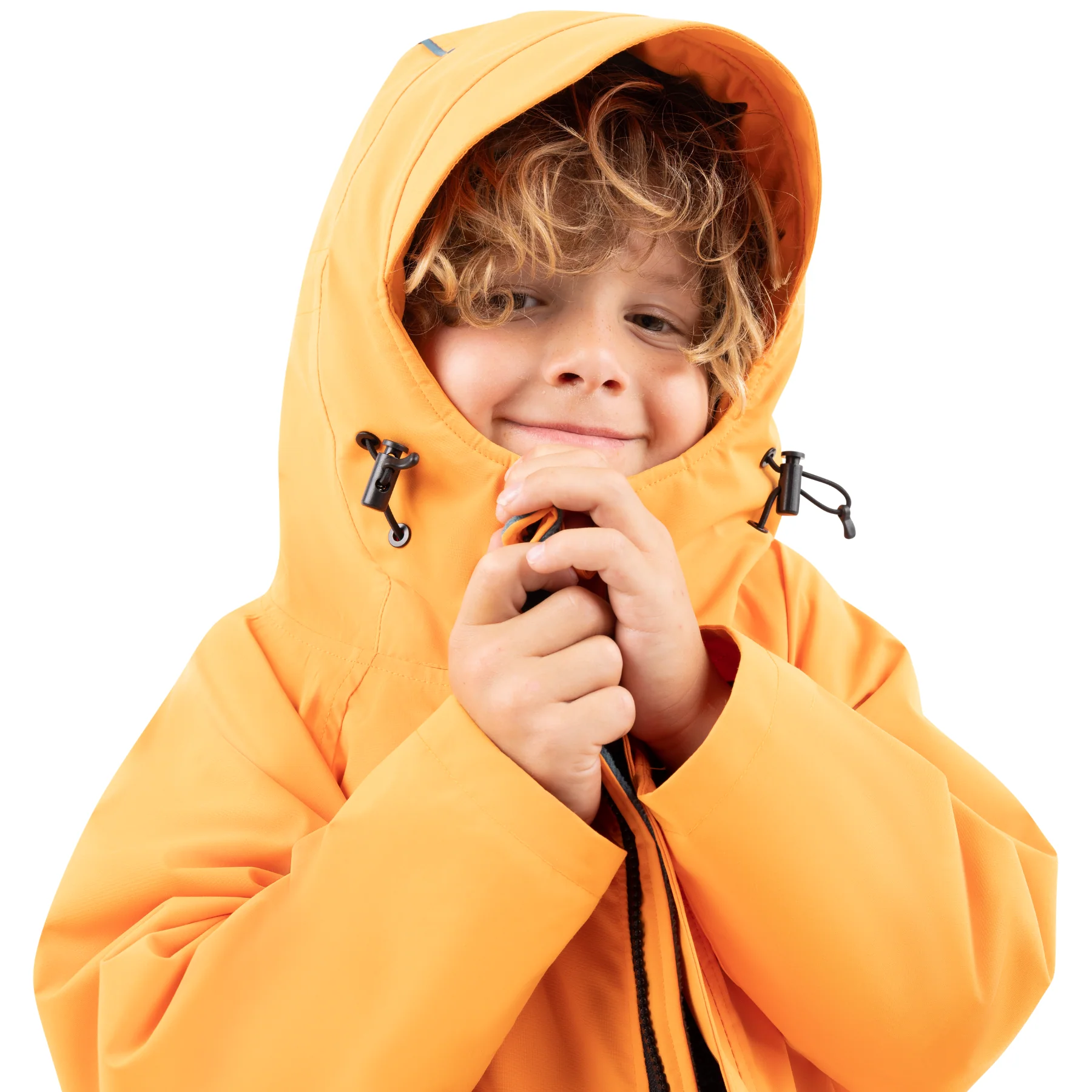 Red | Kids Long Sleeve Waterproof Changing Robe | EVO Pro | Orange - Image 5