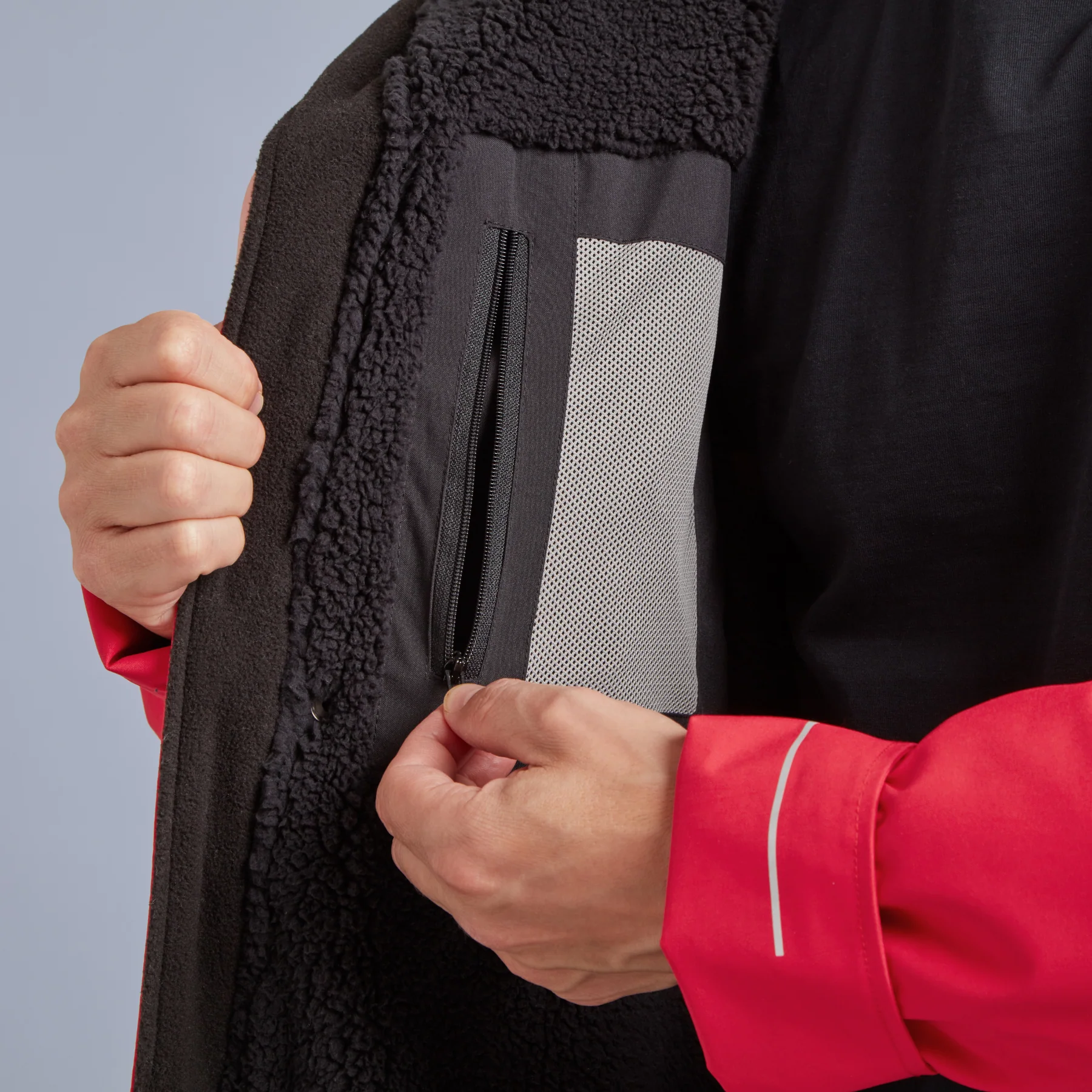 Red | Long Sleeve Waterproof Changing Robe | EVO Pro | Siren Red - Image 10