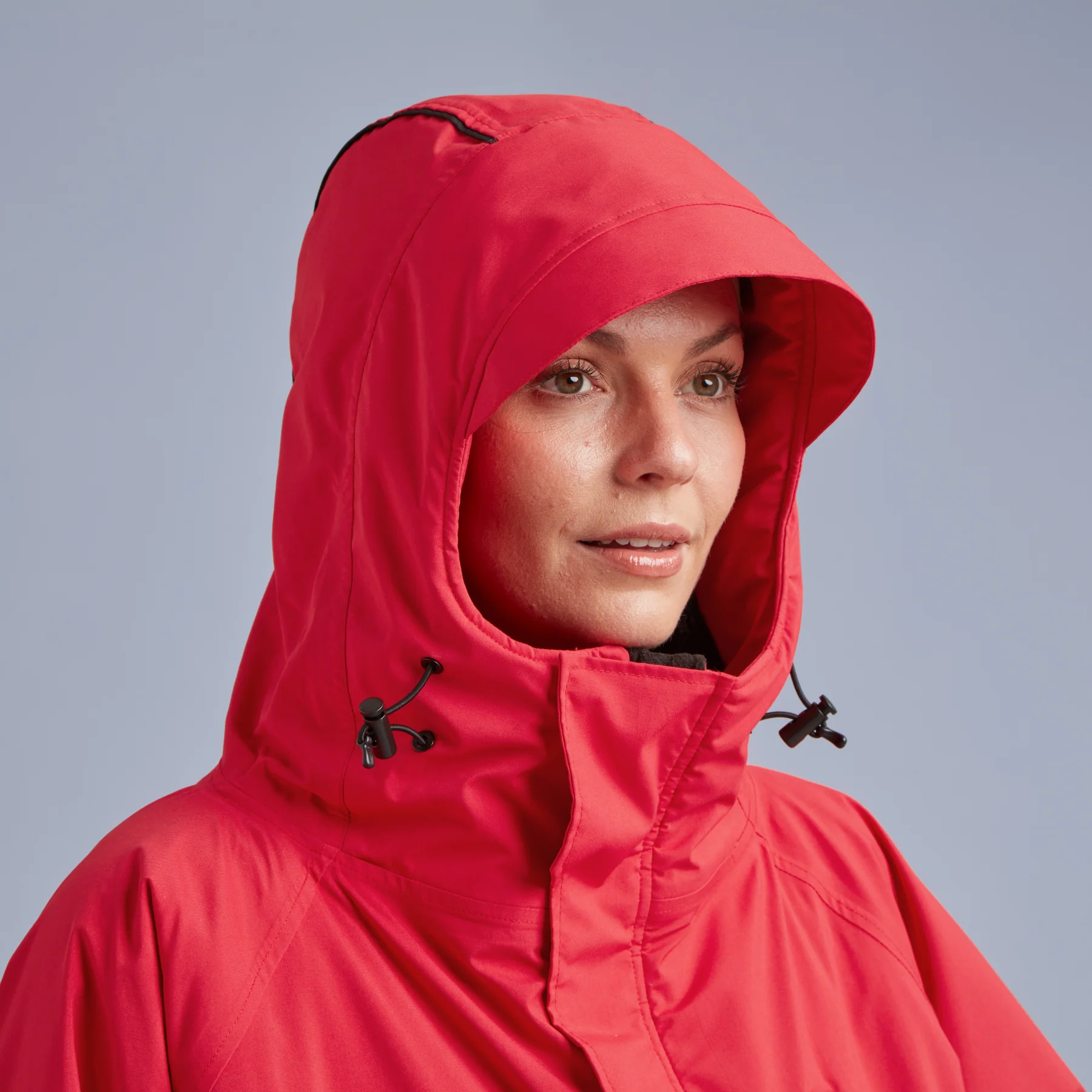 Red | Long Sleeve Waterproof Changing Robe | EVO Pro | Siren Red - Image 4