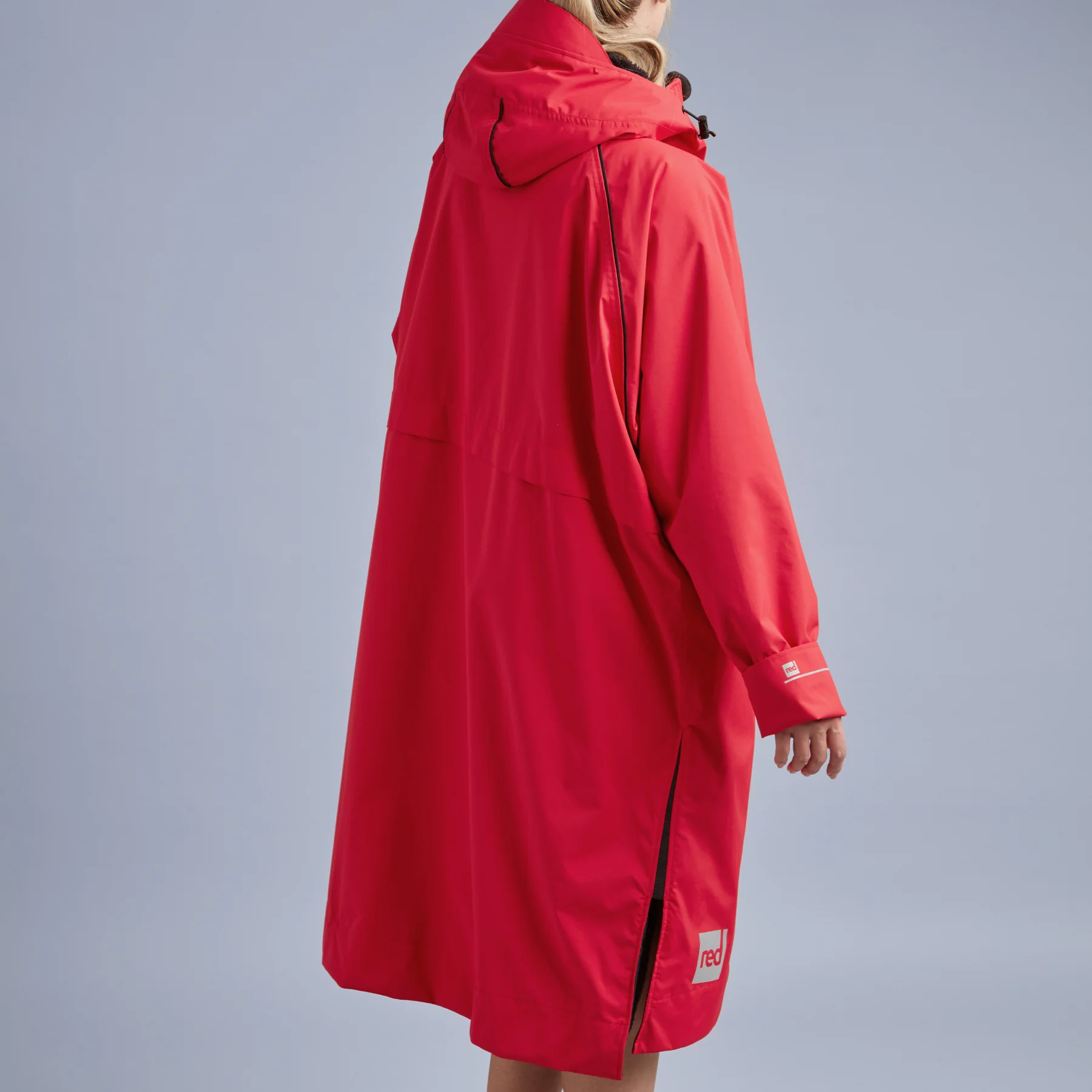 Red | Long Sleeve Waterproof Changing Robe | EVO Pro | Siren Red - Image 6