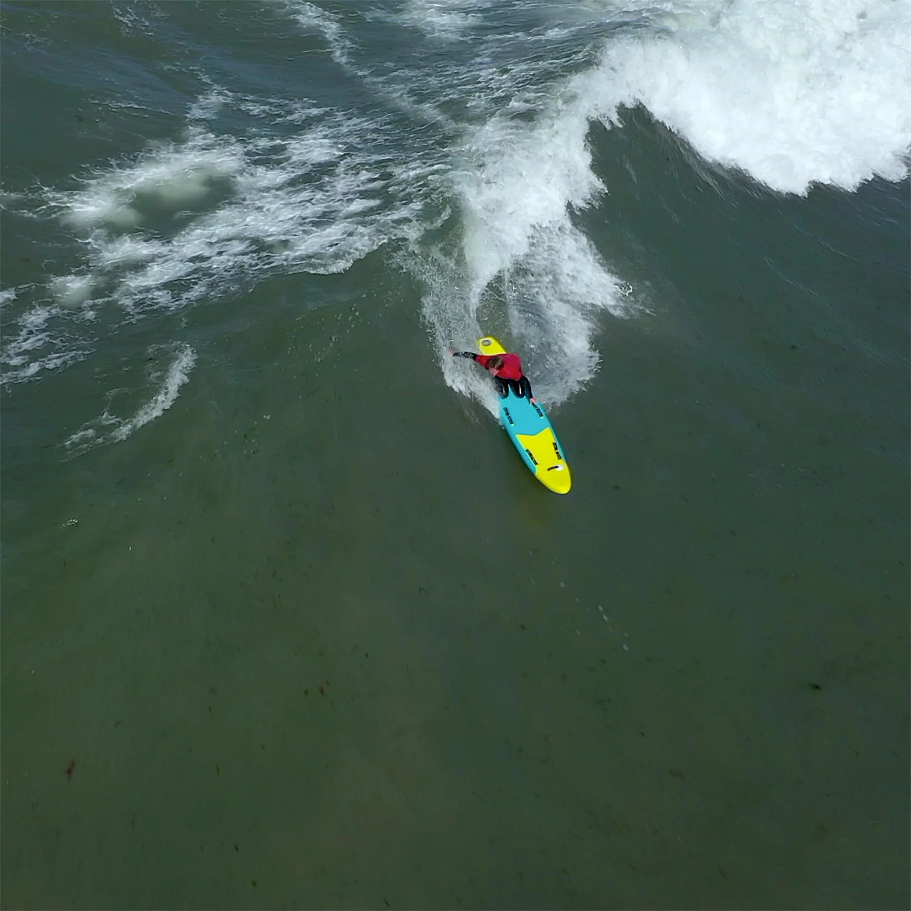 Red Rescue | Inflatable Prone Sprint | 10'4" Rescue Paddle Board - Image 9