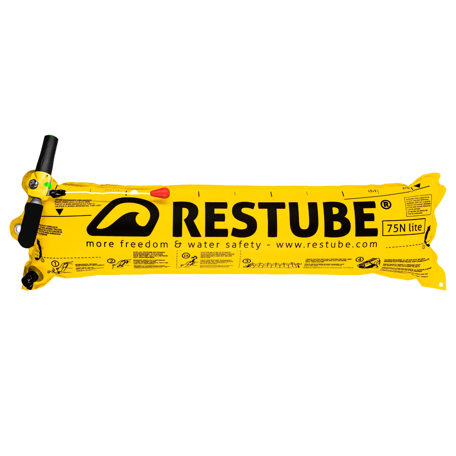 Restube Automatic | Inflatable Safety Buoy | Inflates upon contact with Water | Red - Image 3