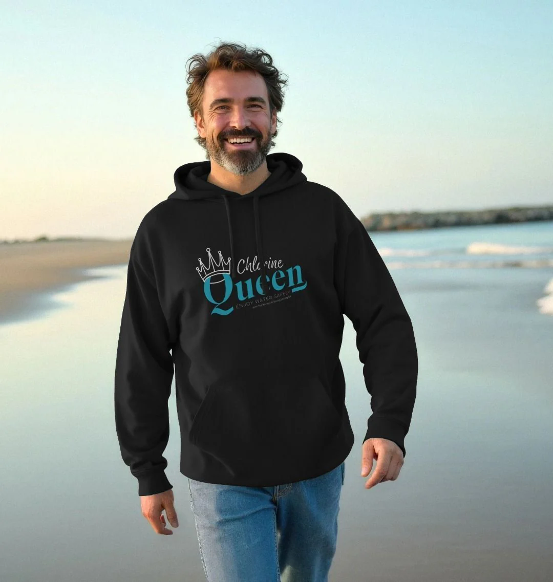 RLSS UK | Chlorine Queen Design Hoodie | Unisex Organic Cotton Hoodie - Image 3