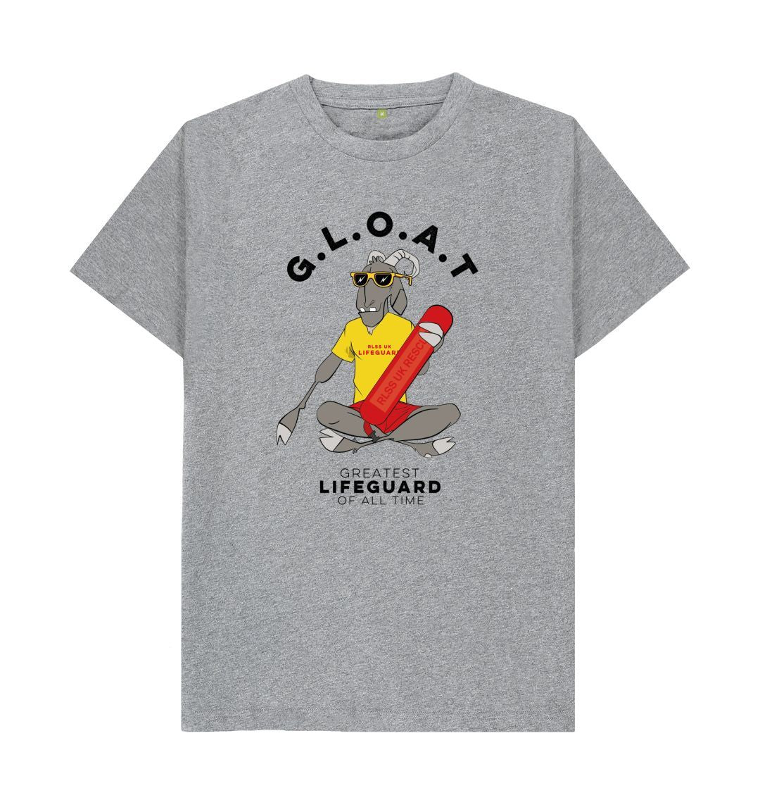 RLSS UK | G.L.O.A.T Design T-shirt | Short Sleeve Organic Cotton T-shirt - Image 4