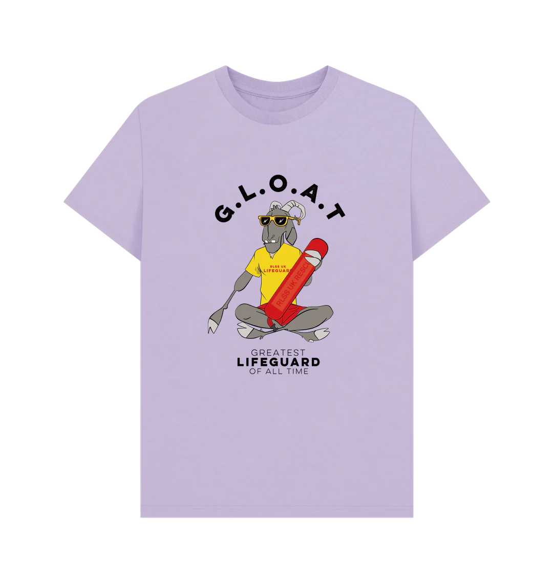 RLSS UK | G.L.O.A.T Design T-shirt | Short Sleeve Organic Cotton T-shirt - Image 6