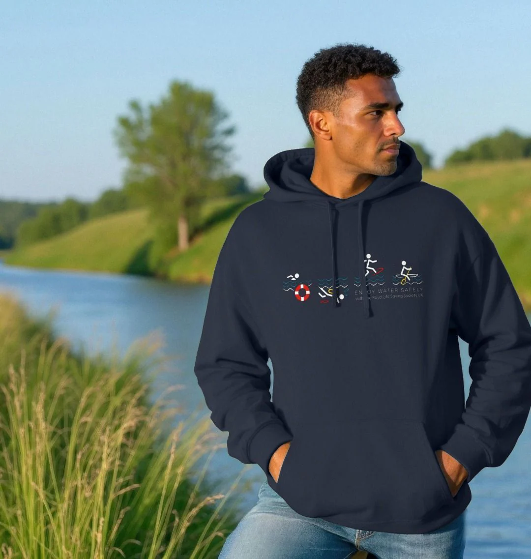 RLSS UK | Stick Man Sports | Unisex Organic Cotton Hoodie - Image 2