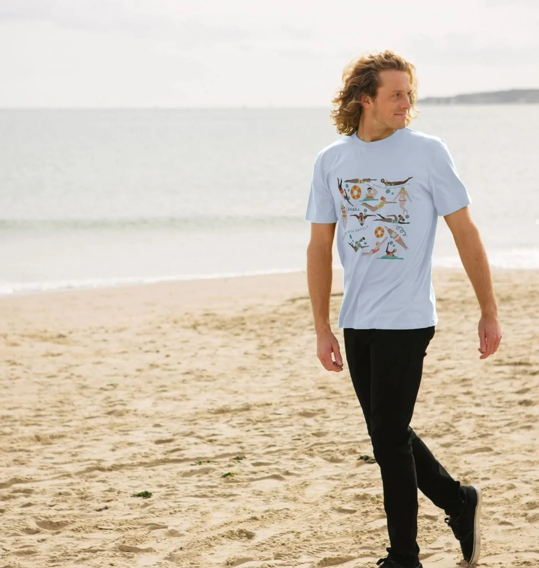 RLSS UK | Swimming Ladies Design T-shirt | Short Sleeve Organic Cotton T-shirt - Image 3
