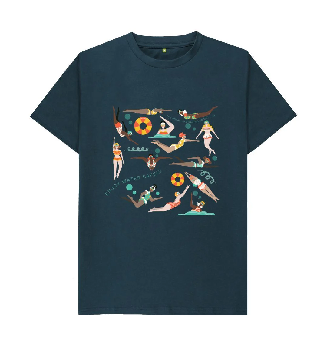 RLSS UK | Swimming Ladies Design T-shirt | Short Sleeve Organic Cotton T-shirt - Image 4