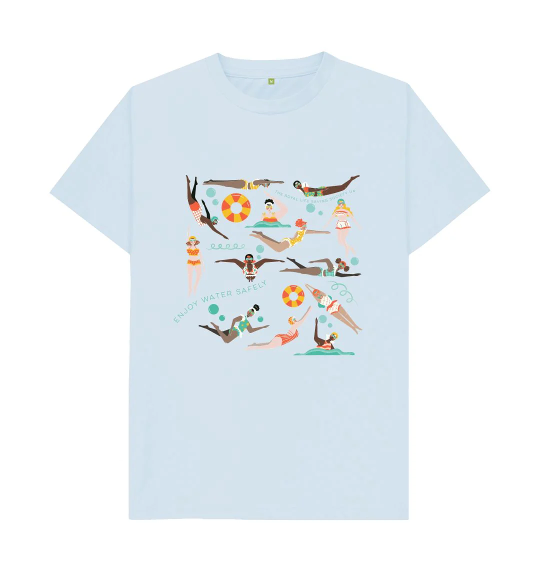RLSS UK | Swimming Ladies Design T-shirt | Short Sleeve Organic Cotton T-shirt - Image 5