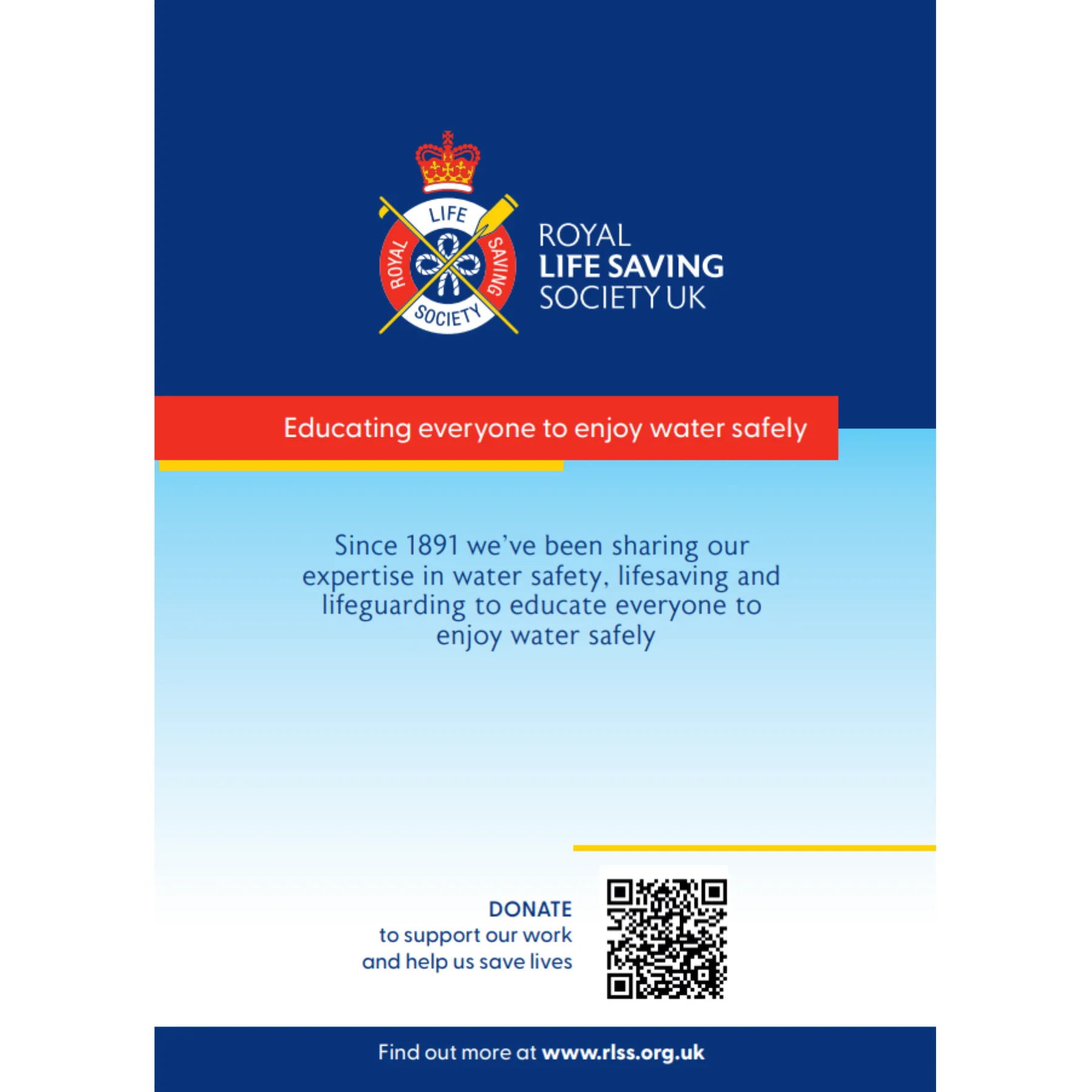 RLSS UK | Water Safety Code Leaflet | New Illustration | Pack of 100 - Image 2
