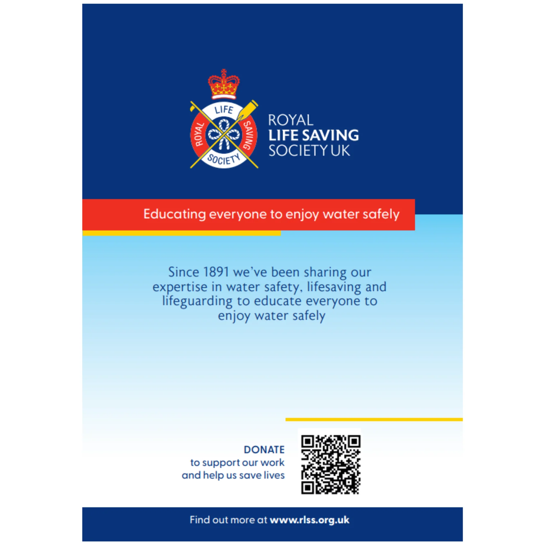 RLSS UK | Water Safety Code Leaflet | Pack of 100 - Image 2